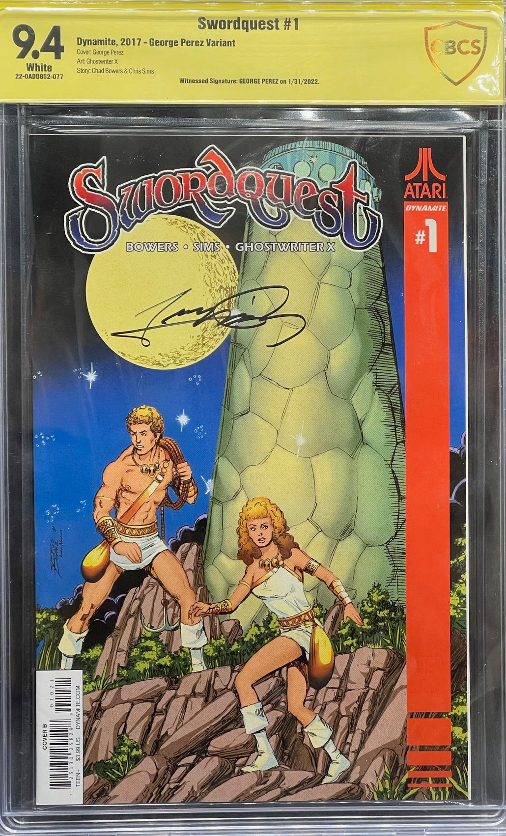 Swordquest #1 George Perez Variant CBCS 9.4 Yellow Label