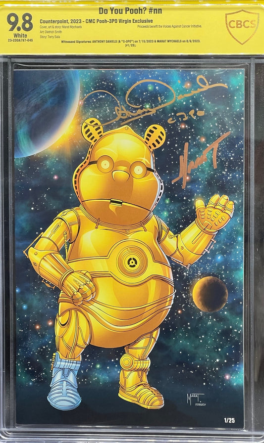 Do You Pooh? #nn CMC Pooh-3P0 Virgin Exclusive (#1/25) CBCS 9.8 Yellow Label ~ DUAL SIGNED!