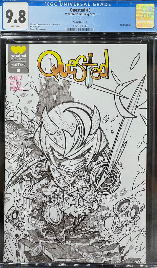 Quested #6 Jonboy Meyers cover CGC 9.8 Universal Grade