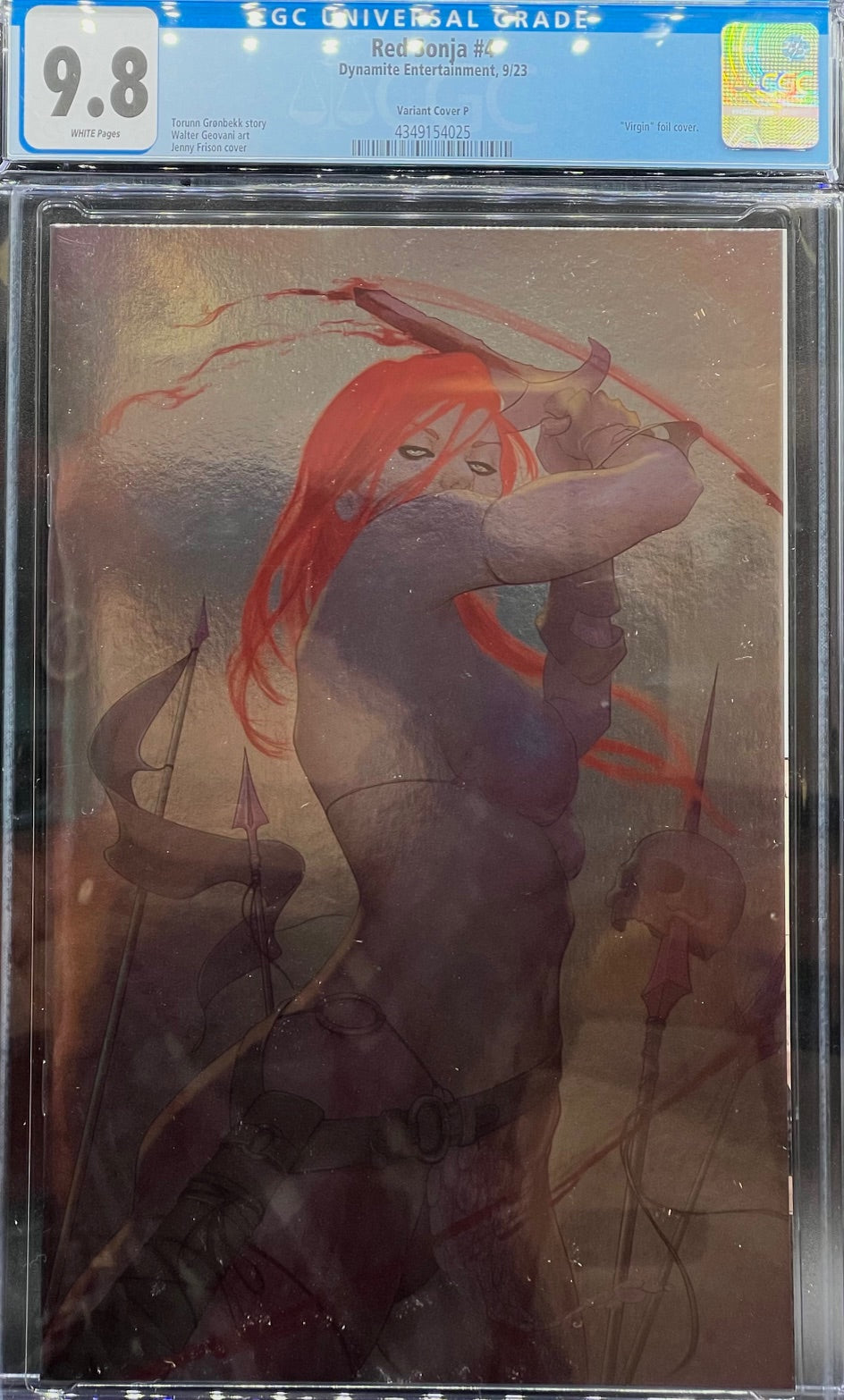 Red Sonja #4 Variant Cover P CGC 9.8 Universal Grade