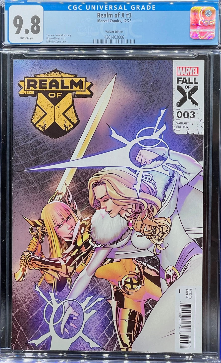 Realm of X #3 McKone Variant CGC 9.8 Universal Grade