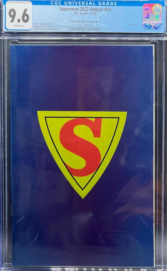 Superman 2023 Annual #nn Comic Mint Convention Edition B CGC 9.6 Universal Grade