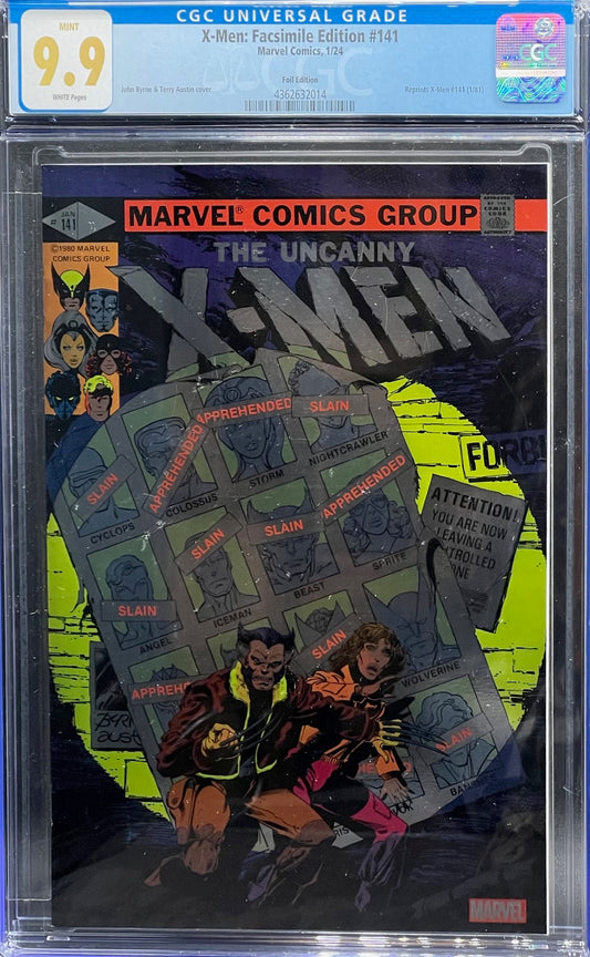 X-Men: Facsimile Edition #141 Foil Edition CGC 9.9 Universal Grade