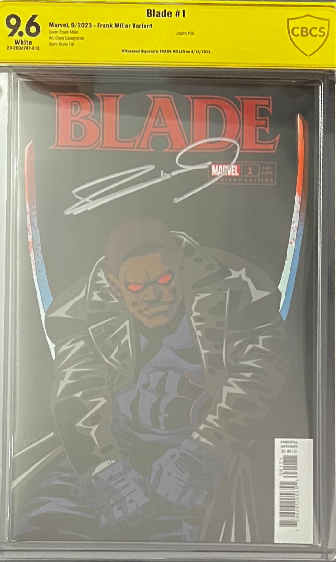 Blade #1 Frank Miller Variant CBCS 9.6 Yellow Label