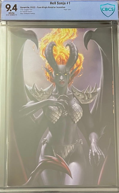 Hell Sonja #1 Yoon Virgin Retailer Incentive CBCS 9.4 Blue Label