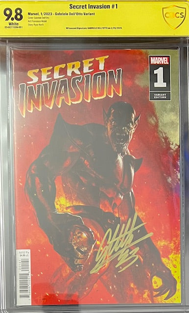 Secret Invasion #1 Gabriele Dell'Otto Variant CBCS 9.8 Yellow Label