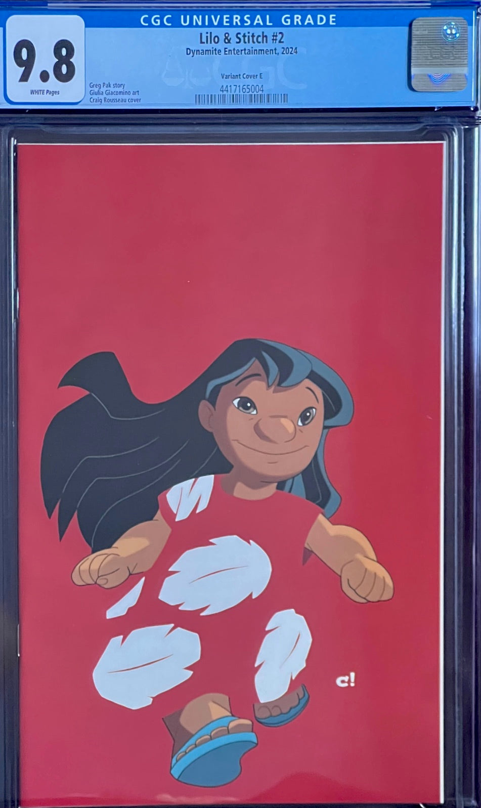 Lilo & Stitch #2 Rousseau Cover CGC 9.8 Universal Grade