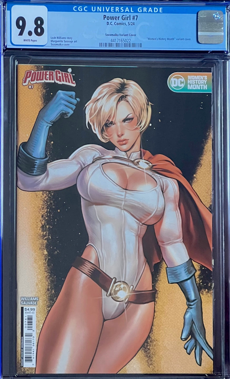 Power Girl #7 Sozomaika Variant Cover CGC 9.8 Universal Grade