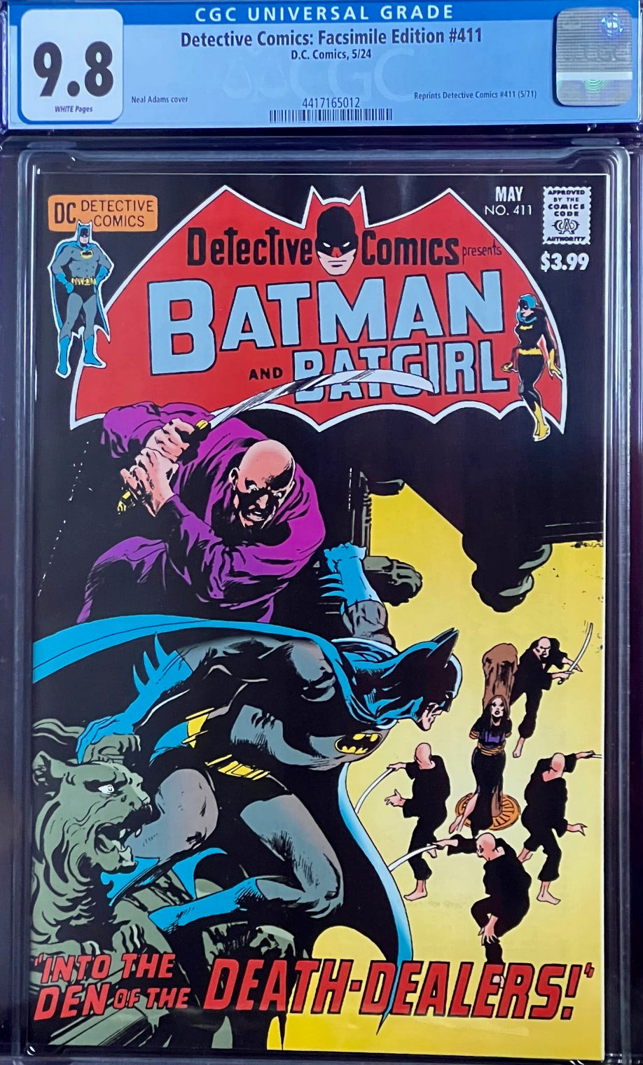 Detective Comics: Facsimile Edition #411 CGC 9.8 Universal Grade