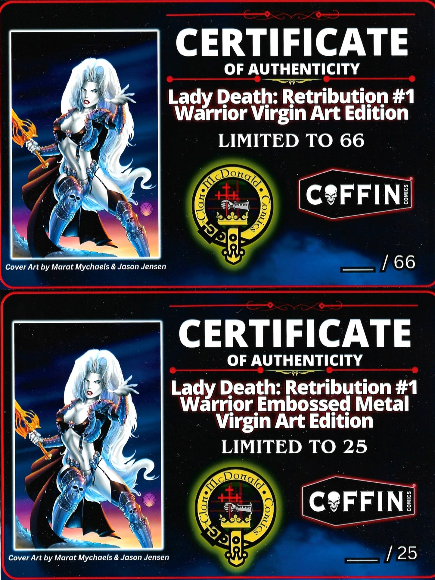 Lady Death: Retribution #1 Warrior Art Edition