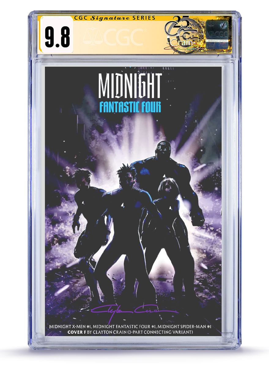 PREORDER: Midnight Fantastic Four  No.1 TRADE DRESS Classic Signature 9.8 CGC Signature Series