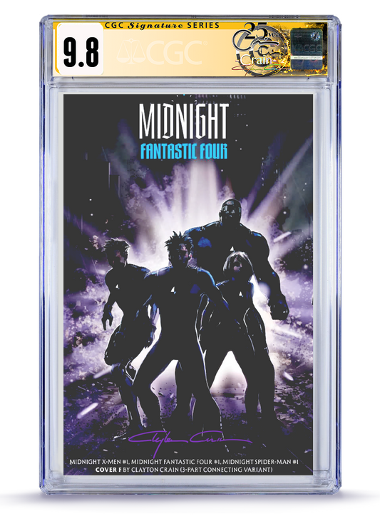 PREORDER: Midnight Fantastic Four  No.1 TRADE DRESS Classic Signature 9.8 CGC Signature Series