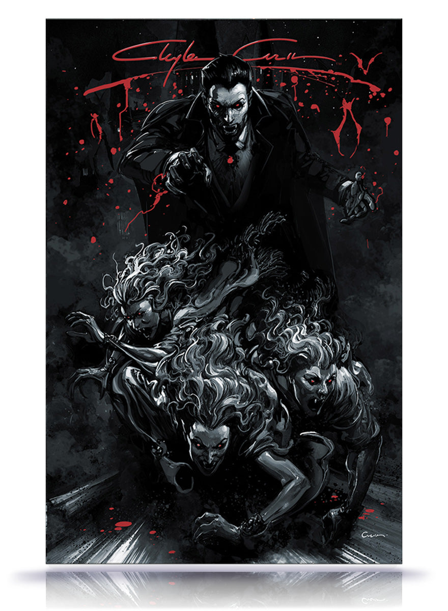 Dracula Black & White Special All Art Ltd 450 Murder Bats Signature W/COA