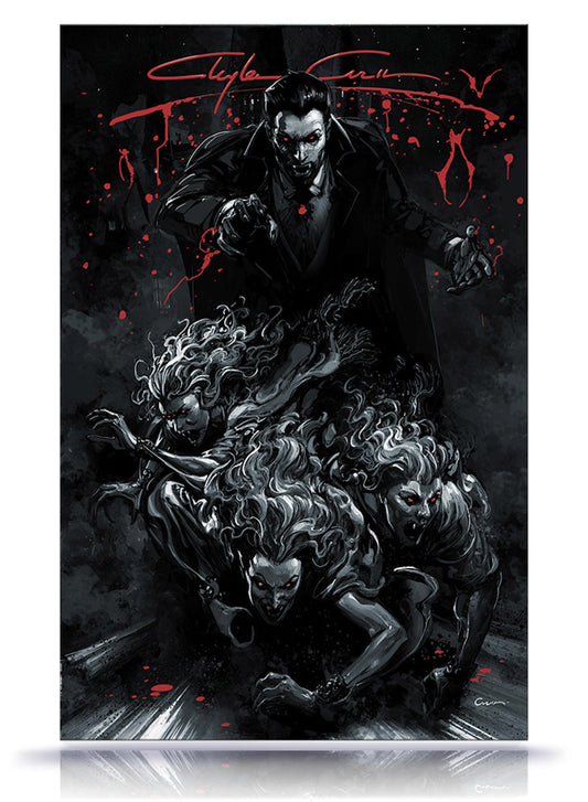 Dracula Black & White Special All Art Ltd 450 Murder Bats Signature W/COA