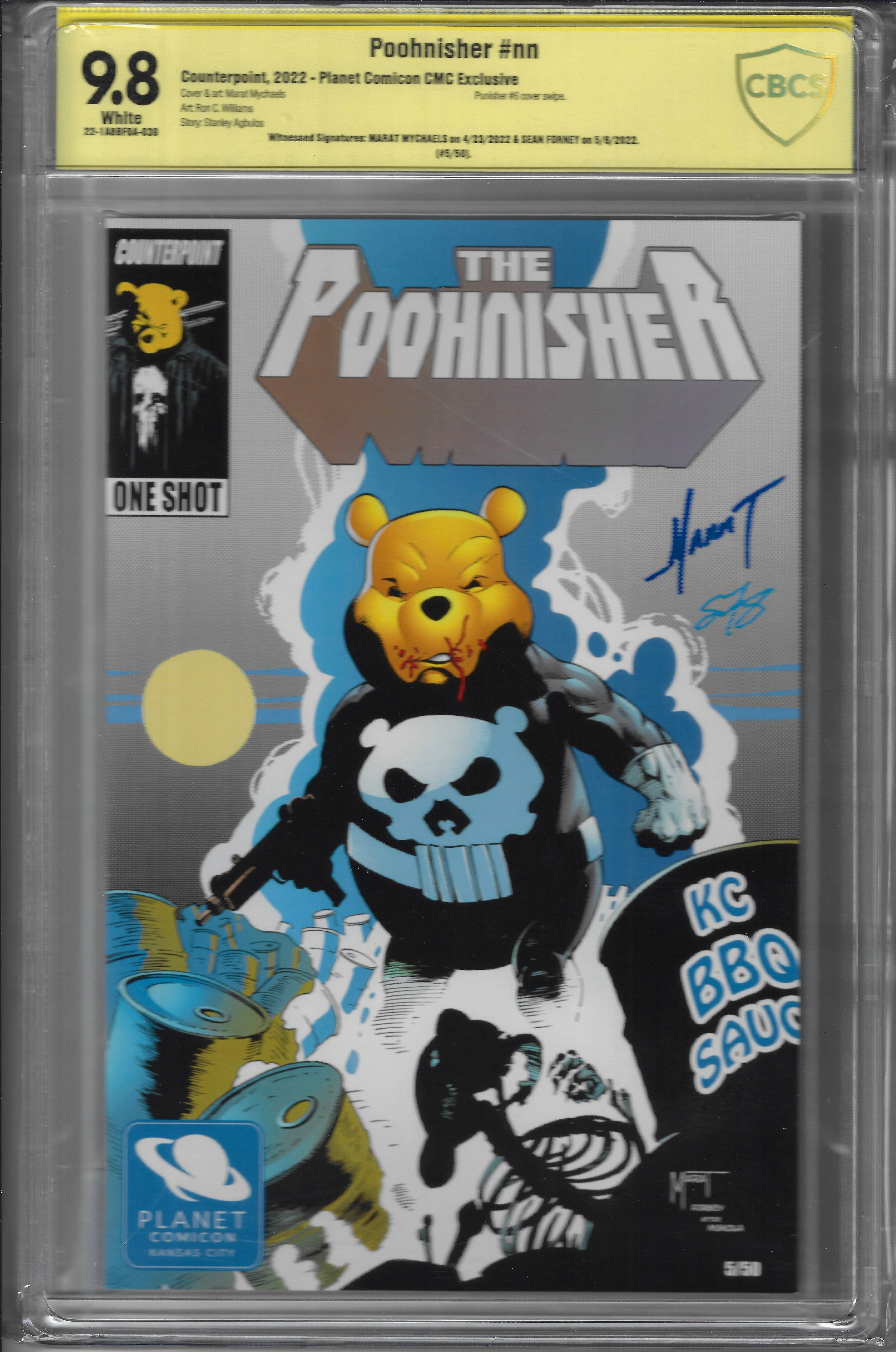 CGC 9.8 Pouches Sketchbook 1 Kyle on sale Willis signed Marat Mychaels cover