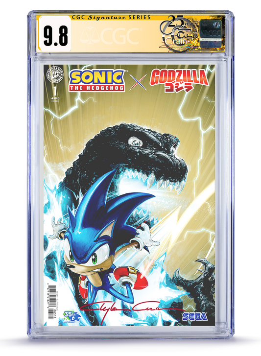 PREORDER: Trade Dress Sonic x Godzilla No. 1  Classic Signature 9.8 CGC Signature Series)
