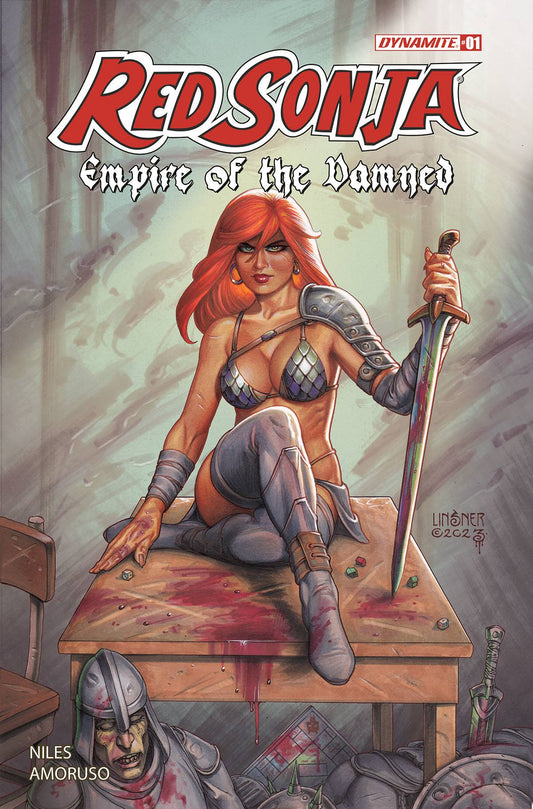 RED SONJA EMPIRE DAMNED #1 CVR J 10 COPY INCV LINSNER FOIL