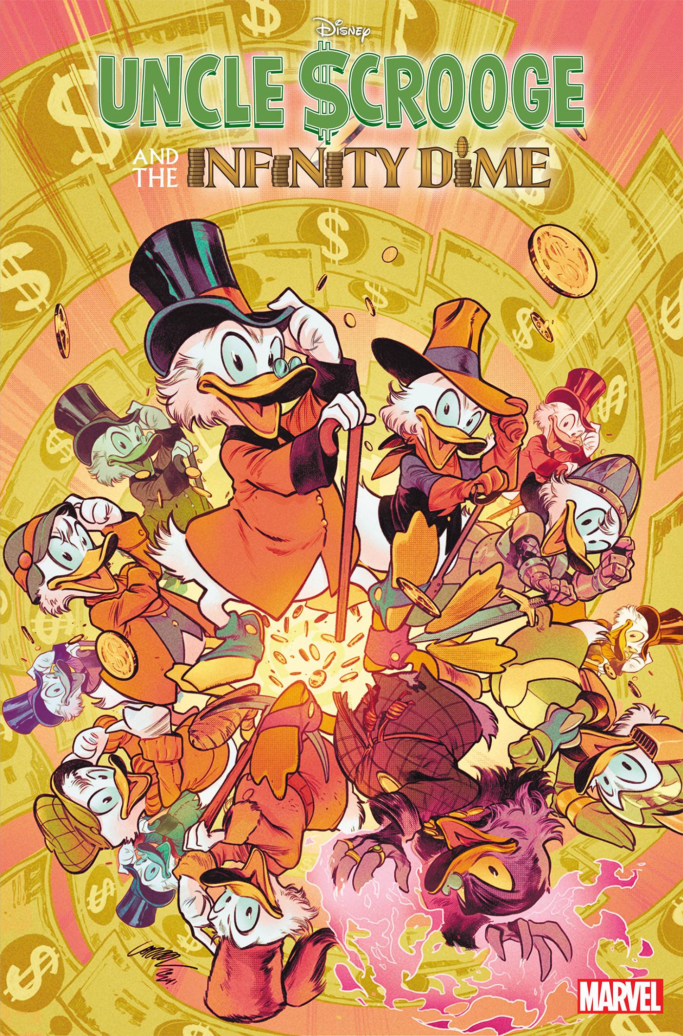 UNCLE SCROOGE INFINITY DIME #1 100 COPY INCV PEPE LARRAZ VAR