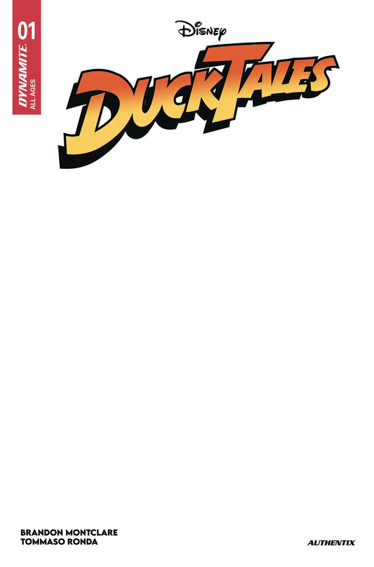 DUCKTALES #1 BLANK AUTHENTIX