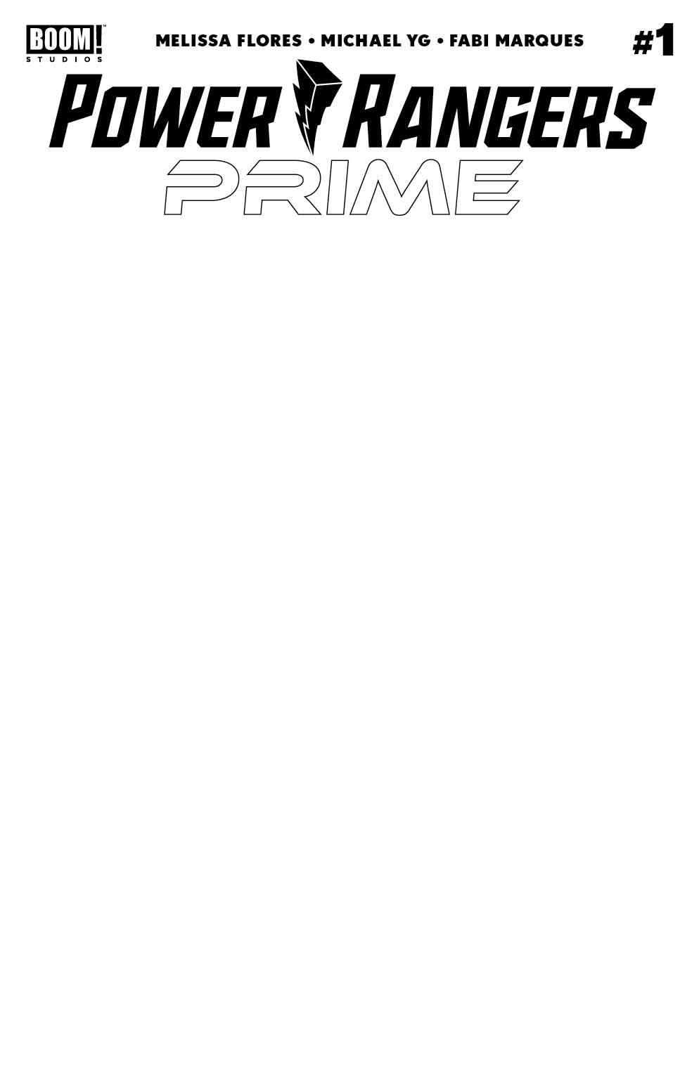 POWER RANGERS PRIME #1 BLANK