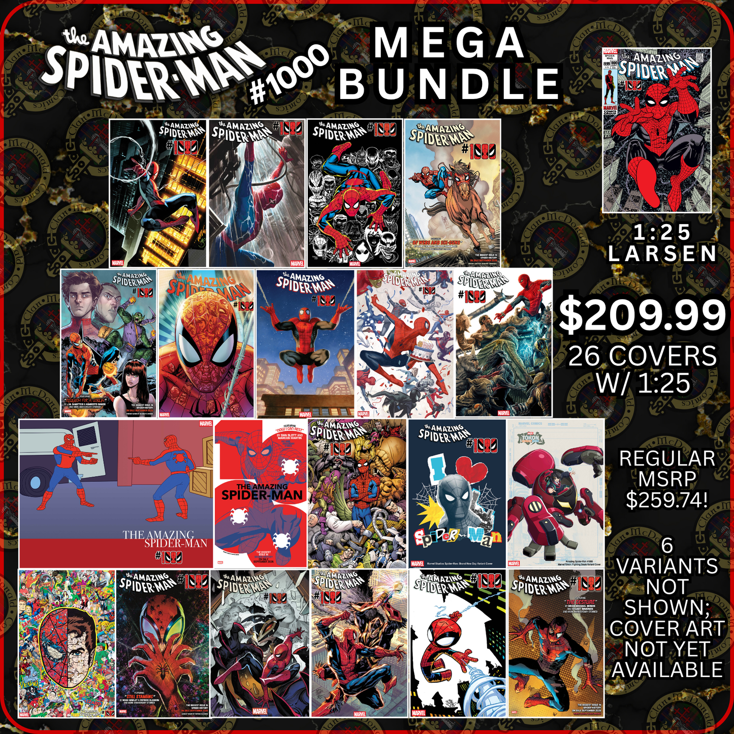 Amazing Spider-Man #1000 - Mega Bundle [RELEASE DATE: 9/16/26]