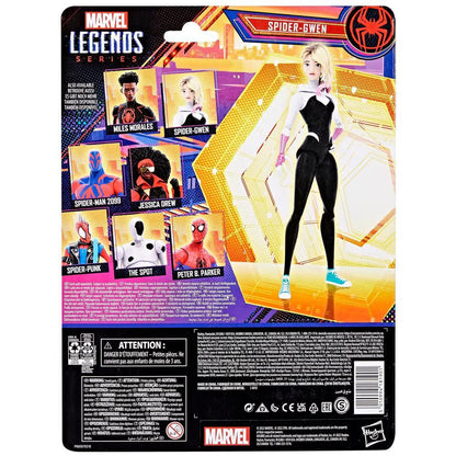 Marvel Legends Series Spider-Man: Across the Spider-Verse (Part One) Spider-Gwen 6-inch Action Figure, 4 Accessories