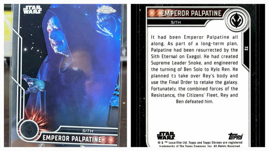 Ian McDiarmid - 2023 Topps Chrome Star Wars #72 Emperor Palpatine