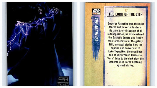 Ian McDiarmid - 2018 Topps Star Wars Galaxy The Lord of the Sith #57 Emperor Palpatine