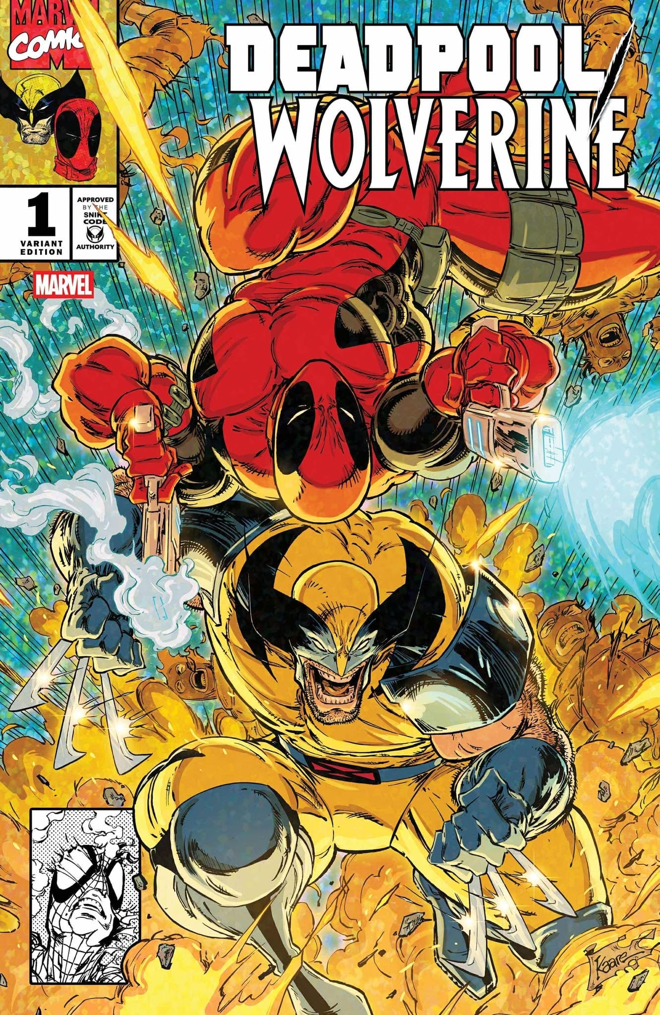 DEADPOOL & WOLVERINE #1 COVER ART BY KAARE ANDREWS!!