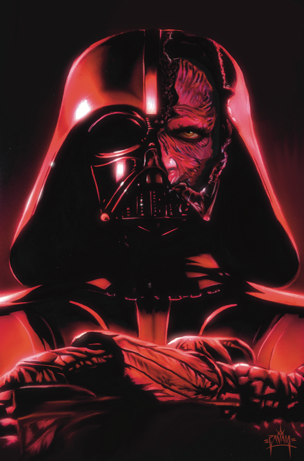 ORBIT: GEORGE LUCAS RISE OF AN EMPIRE 'FACE OF TWO FATES' PREMIUM SPOT FOIL EDITION CHICAGO FANEXPO EXCLUSIVE