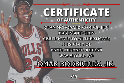 FAME: MICHAEL JORDAN PREMIUM CARDSTOCK EDITION CHICAGO FANEXPO EXCLUSIVE