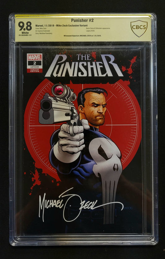 The Punisher #2 Mike Zeck Exclusive Variant 9.8 CBCS Yellow Label