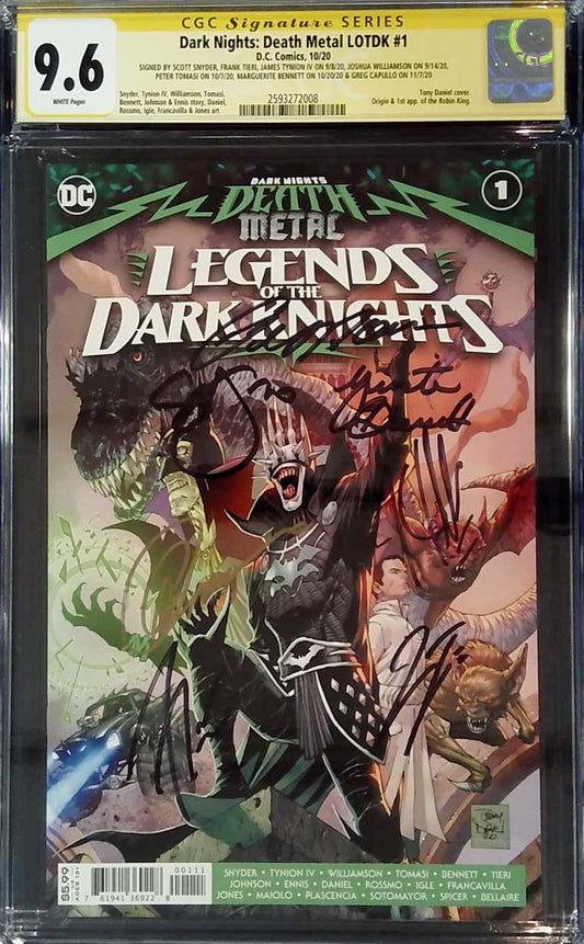 Dark Nights: Death Metal LOTDK #1 CGC 9.6 Yellow Label