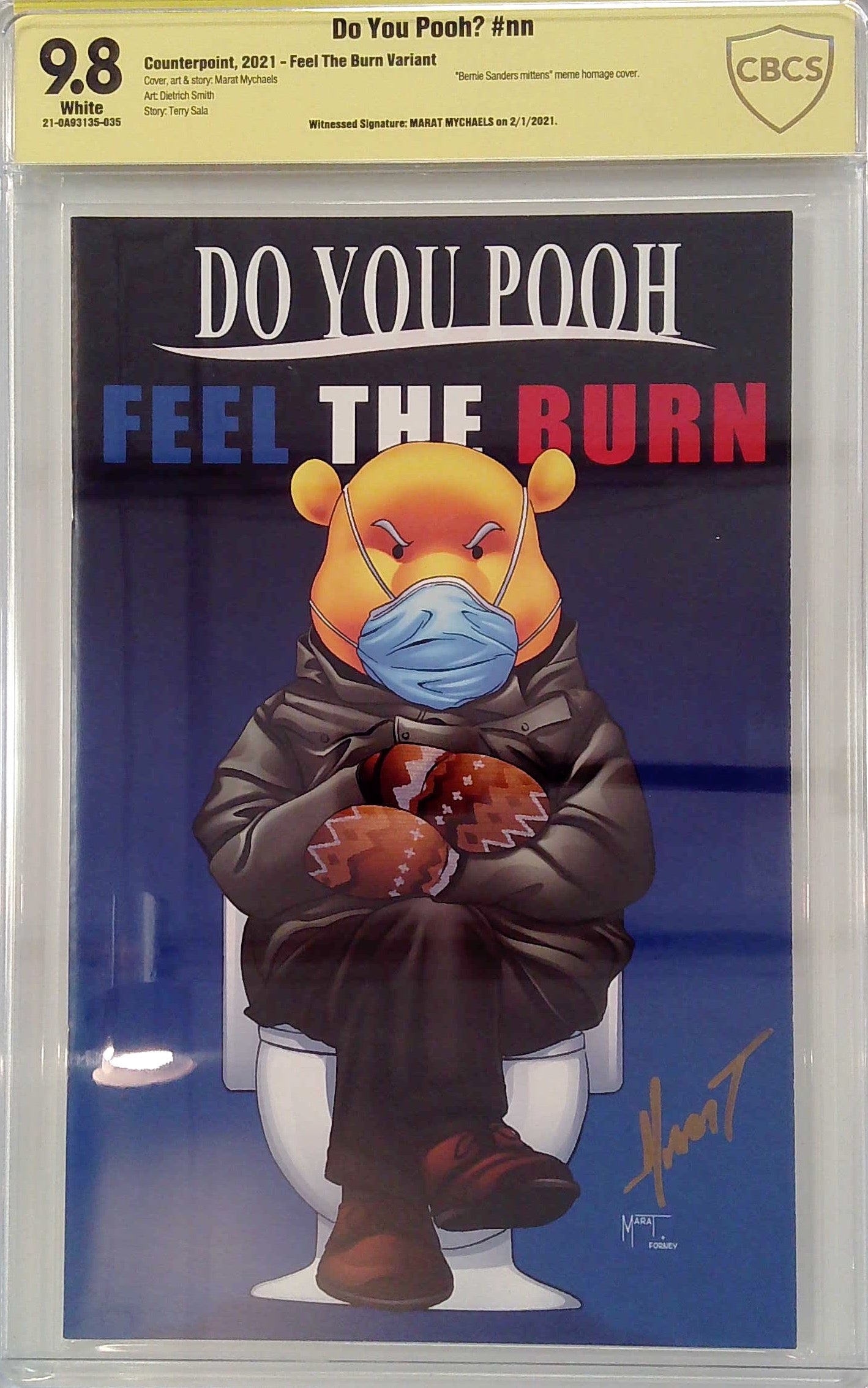 Do You Pooh? #nn Feel the Burn Variant CBCS 9.8 Yellow Label