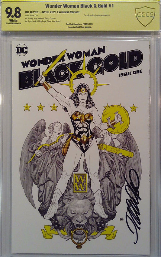 Wonder Woman Black & Gold #1 CBCS Yellow Label 9.8 DC Comics Exclusive Variant Frank Cho