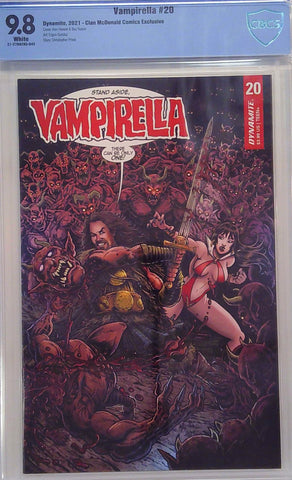 Vampirella #20 Clan McDonald Comics Exclusive CBCS Blue Label 9.8