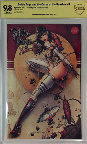 Bettie Page and the Curse of the Banshee #1 JamieTyndall.com Exclusive C CBCS 9.8 Yellow Label Jamie Tyndall