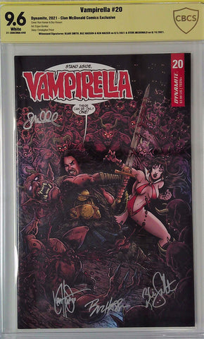 Vampirella #20 Clan McDonald Comics Exclusive CBCS 9.6 Yellow Label