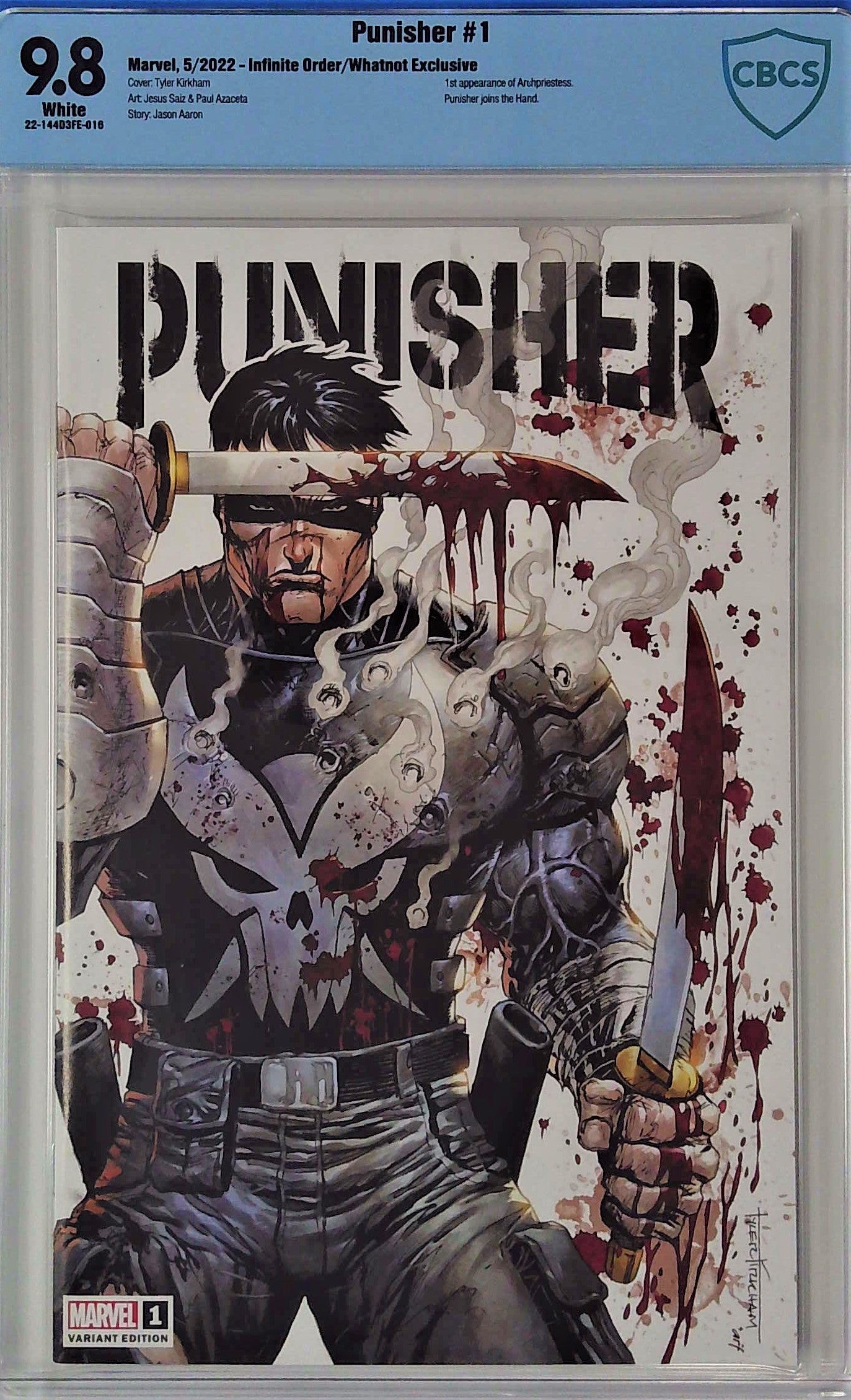 Punisher #1 Infinite Order/Whatnot Exclusive CBCS 9.8 Blue Label