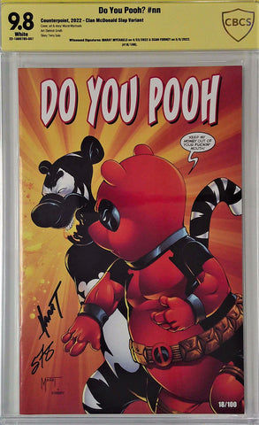 Do You Pooh? #nn CMC Slap Variant CBCS 9.8 Yellow Label Marat Mychaels & Sean Forney
