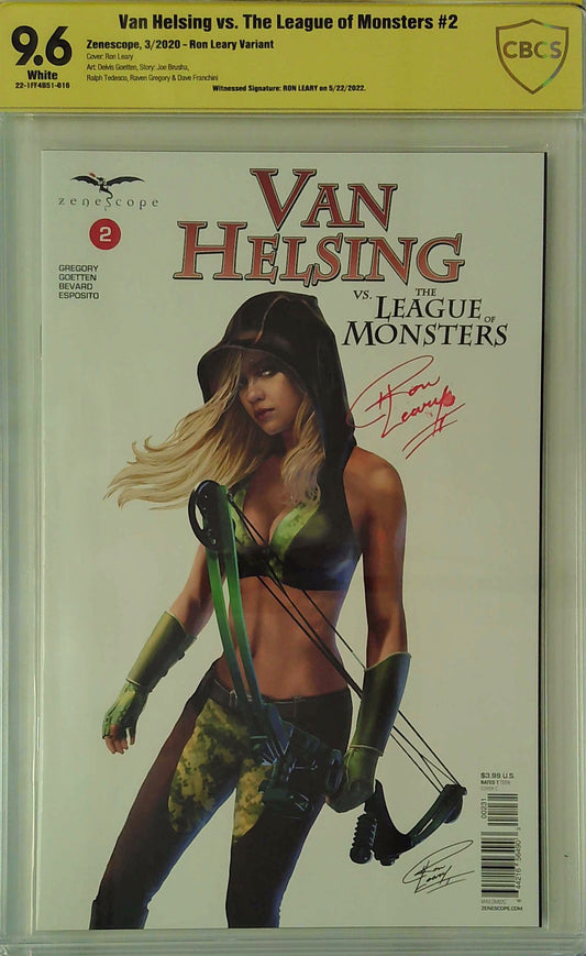 Van Helsing vs. The League of Monsters #2 Ron Leary Variant CBCS 9.6 Yellow Label