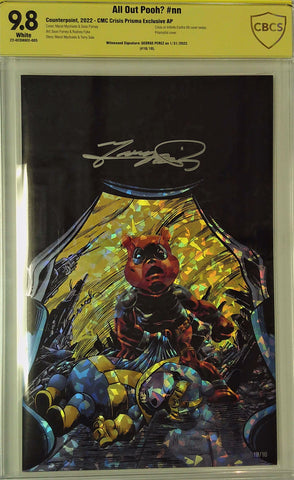 All Out Pooh? #nn CMC Crisis Exclusive AP Prisma CBCS 9.8 Yellow Label ~ George Perez Signature!
