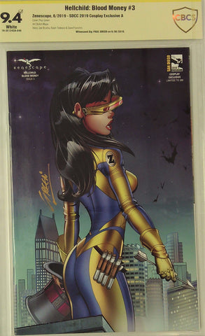 Hellchild: Blood Money #3 SDCC 2019 Cosplay Exclusive A CBCS 9.4 Yellow Label Paul Green