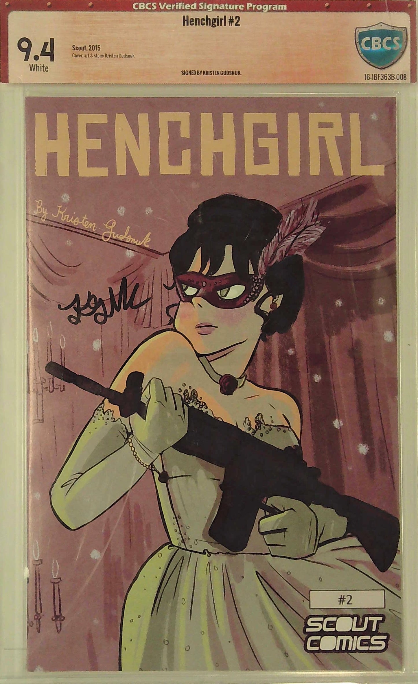 Henchgirl #2 CBCS 9.4 Signed Kristen Gudsnuk