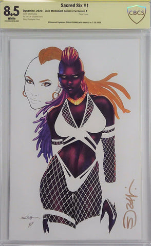 Sacred Six #1 CMC Exclusive A CBCS 8.5 Yellow Label Sorah Suhng ~ REMARKED!