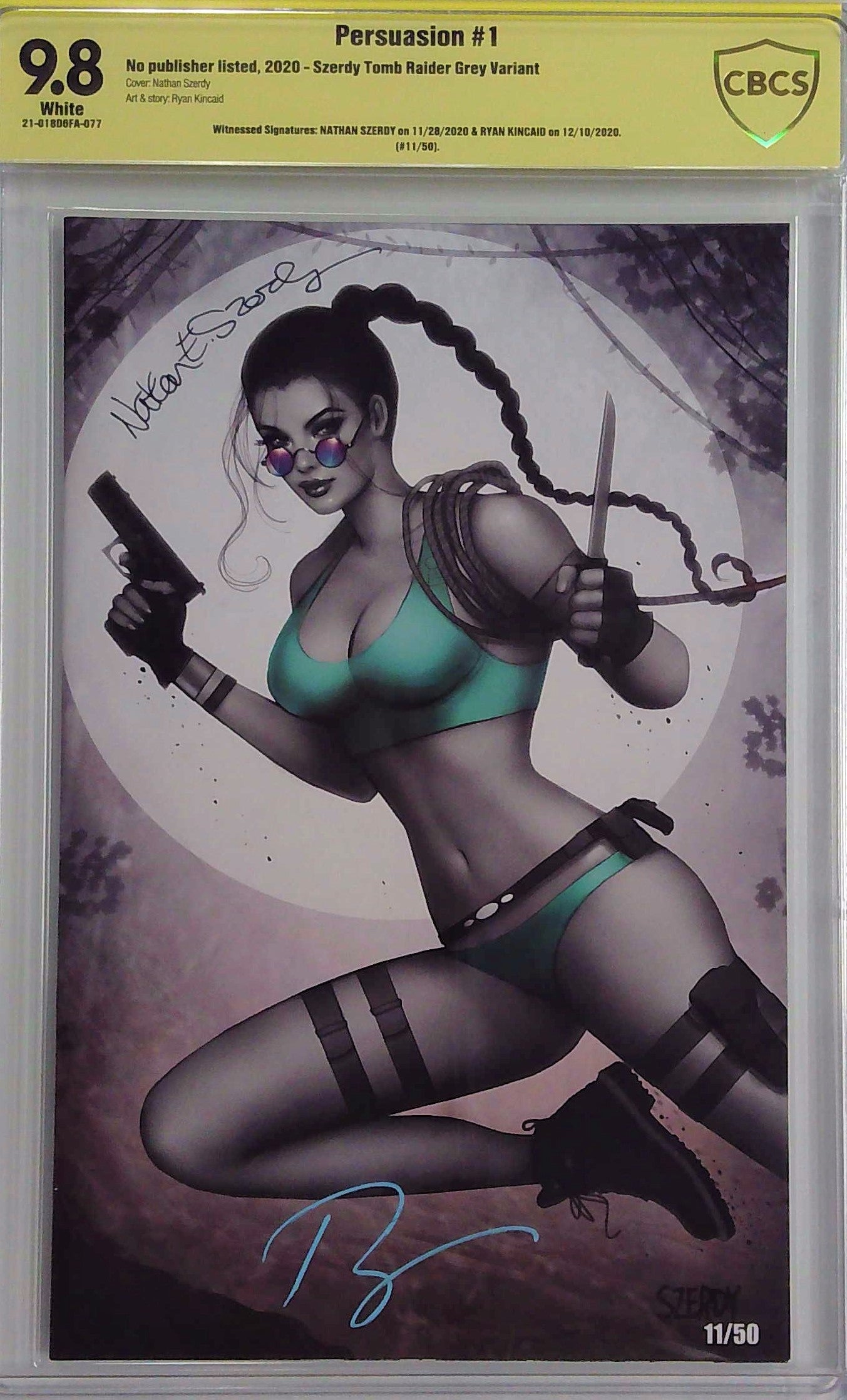 Persuasion #1 Szerdy Tomb Raider Grey Variant CBCS 9.8 Yellow Label