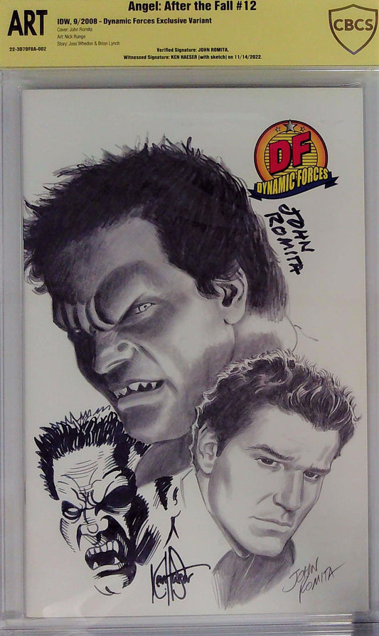 Angel: After the Fall #12 Dynamic Forces Exclusive Variant CBCS ART Yellow Label John Romita & Ken Haeser