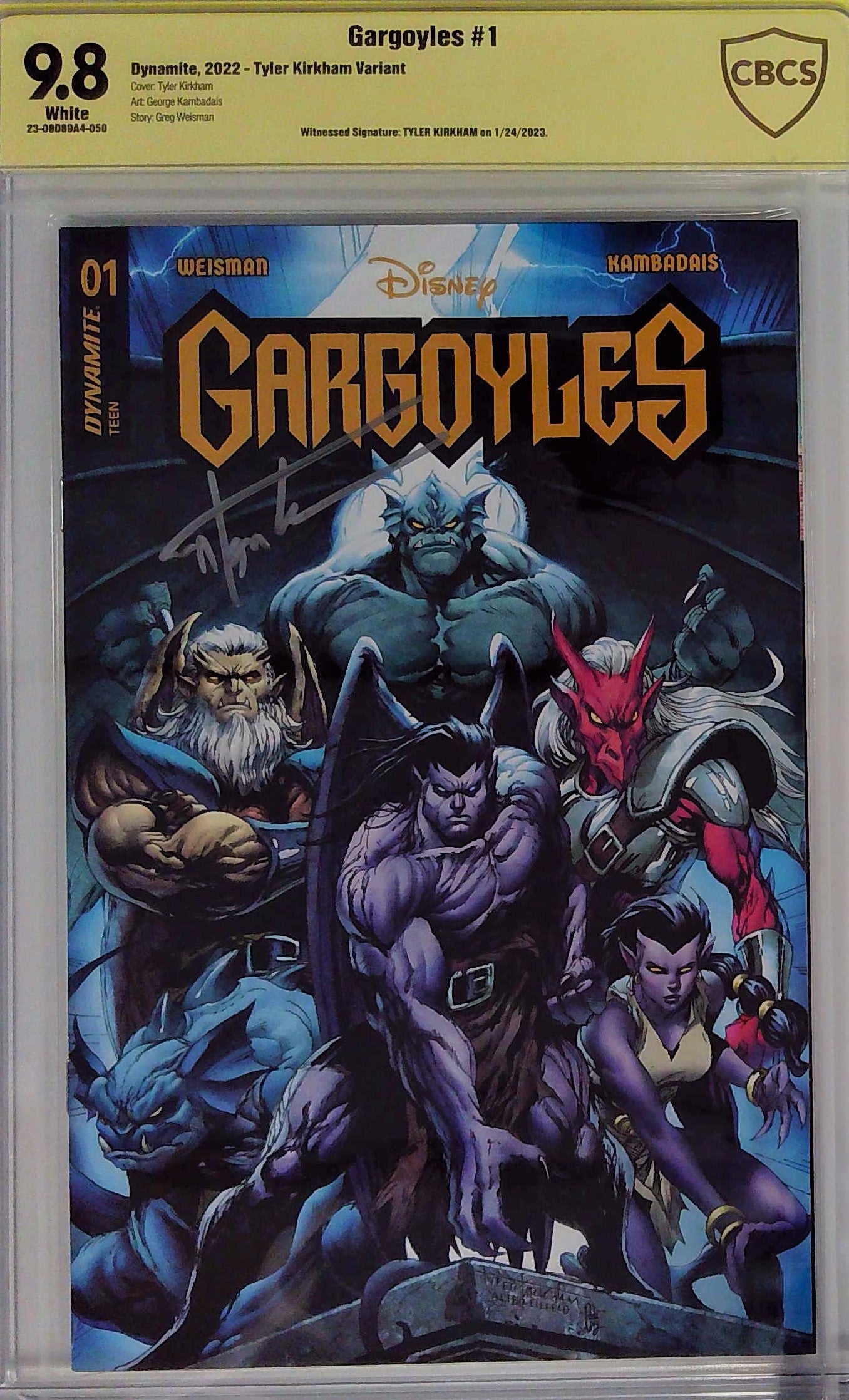 Gargoyles #1 Tyler Kirkham Variant CBCS 9.8 Yellow Label