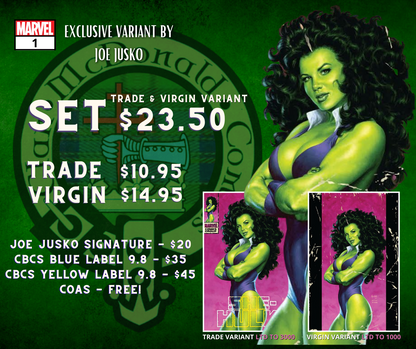 She Hulk #1 Joe Jusko Exclusive Variants