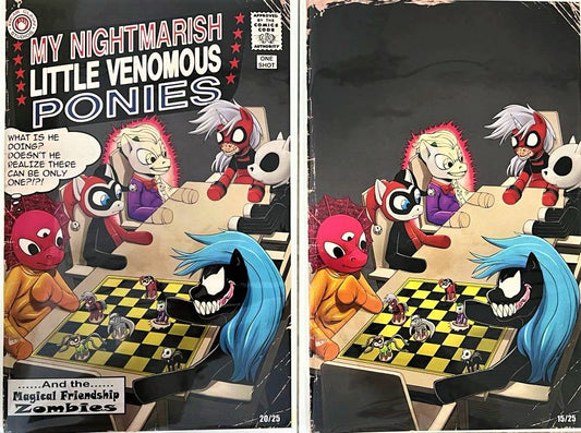 My Nightmarish Little Venomous Ponies ~ Justice League of America #1 Homage by Jacob Bear ~ Clan McDonald Comics Exclusive